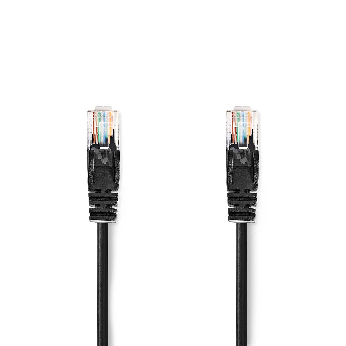 CAT5e network cable | U/UTP | RJ45 male | RJ45 male | 5.00 m | Round | PVC | Black | Envelope