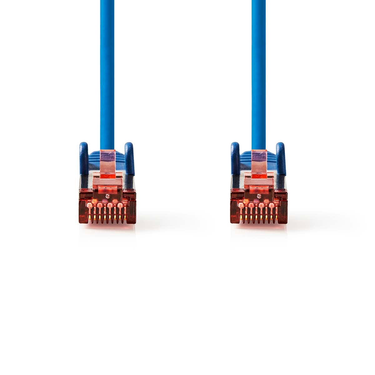 CAT6 Network Cable | RJ45 Male | RJ45 Male | S/FTP | 1.00 m | Round | LSZH | Blue | Label