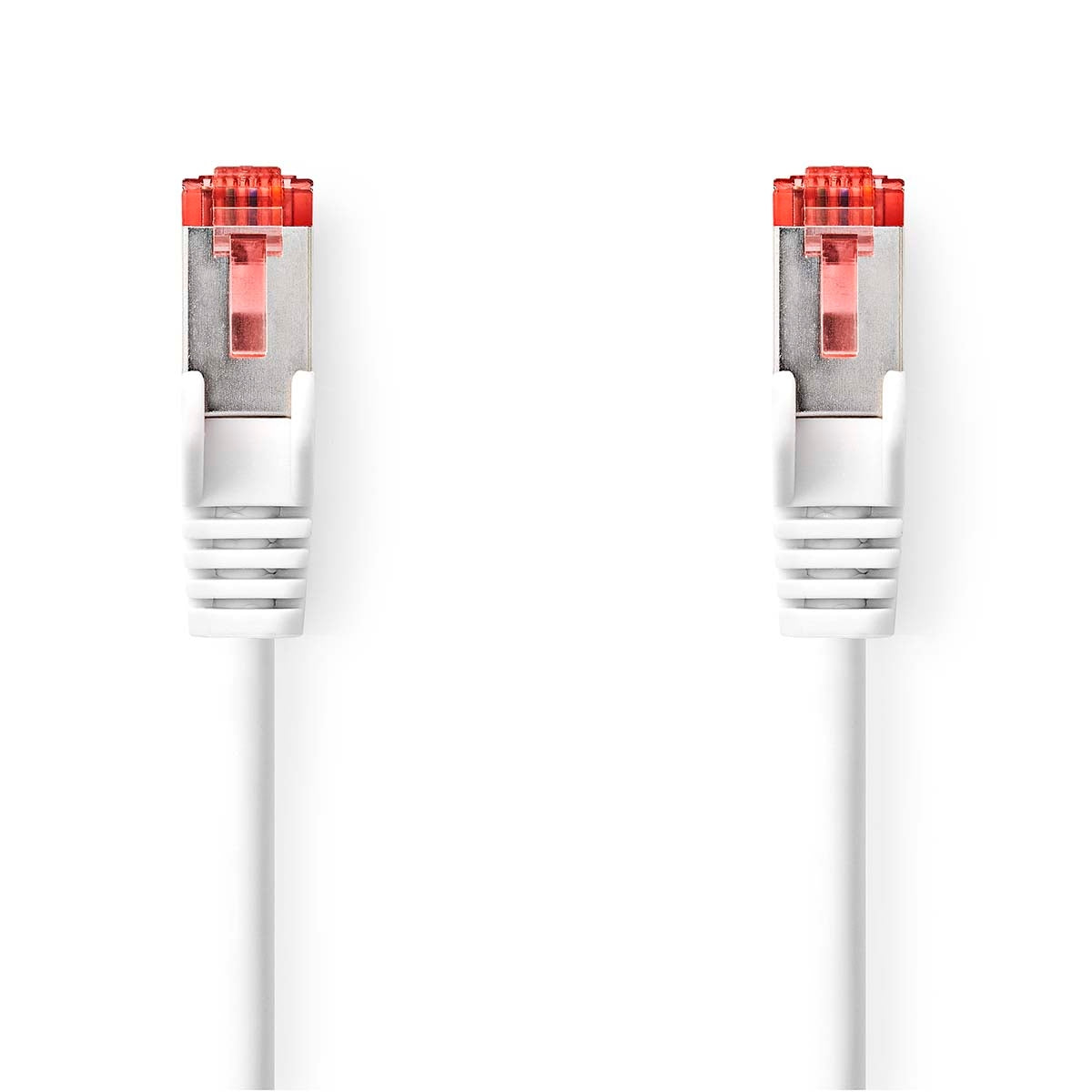 CAT6 Network Cable | RJ45 Male | RJ45 Male | S/FTP | 10.0 m | Round | LSZH | White | Label
