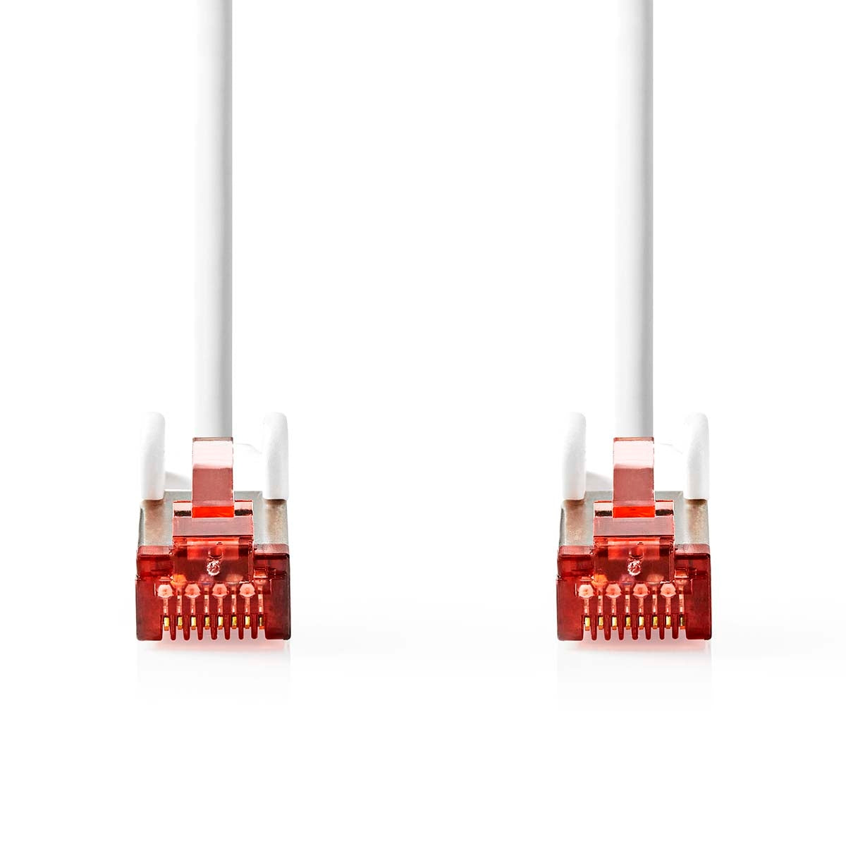 CAT6 Network Cable | RJ45 Male | RJ45 Male | S/FTP | 1.00 m | Round | LSZH | White | Label