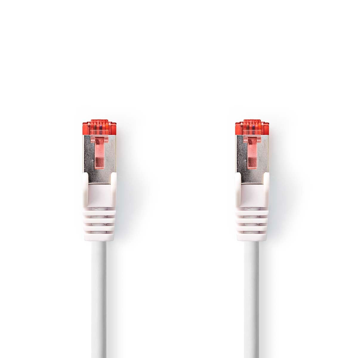 CAT6 Network Cable | RJ45 Male | RJ45 Male | S/FTP | 1.50 m | Round | LSZH | White | Label