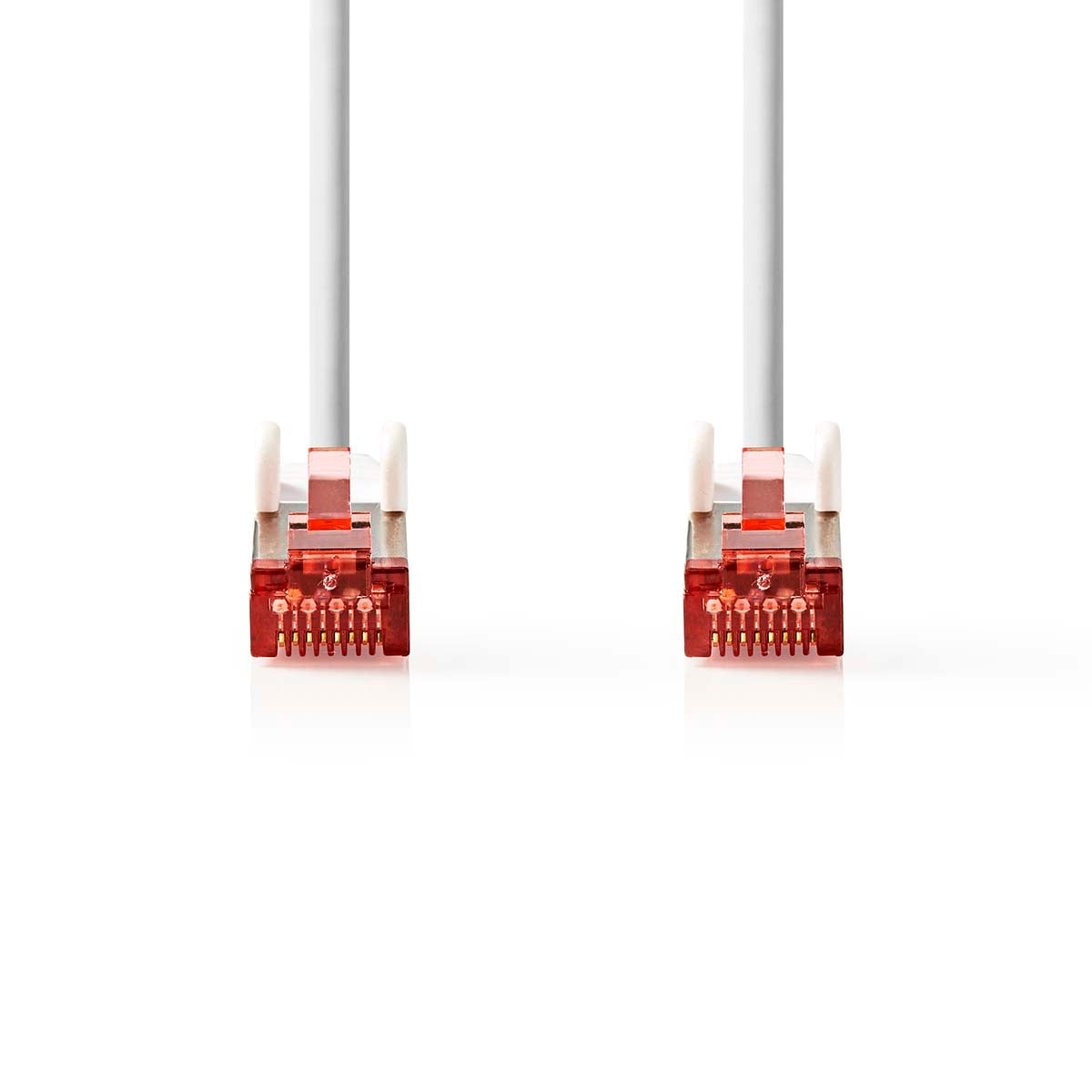 CAT6 Network Cable | RJ45 Male | RJ45 Male | S/FTP | 1.50 m | Round | LSZH | White | Label