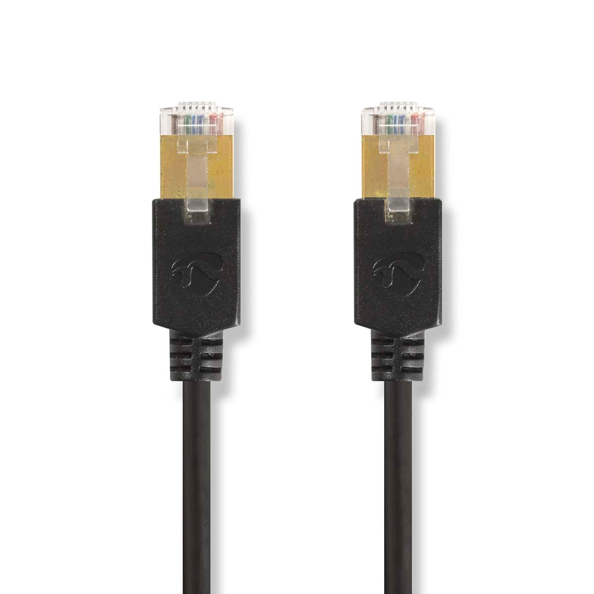 CAT6 Network Cable | RJ45 male | RJ45 male | F/UTP | 1.00 m | Round | LSZH / PVC | Anthracite | Box