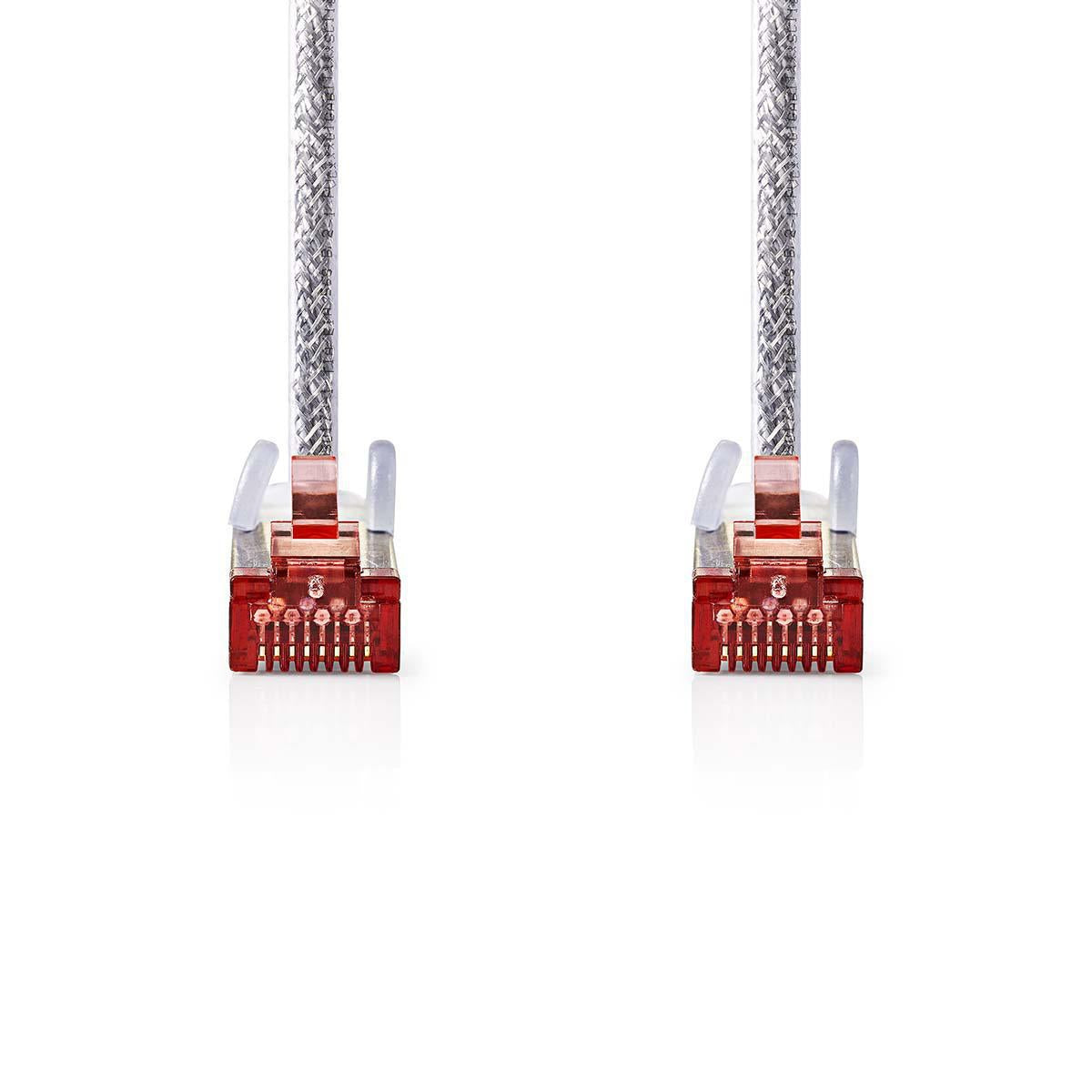 CAT6 Network Cable | RJ45 male | RJ45 male | S/FTP | 10.0 m | Round | LSZH | Transparent | Plastic bag