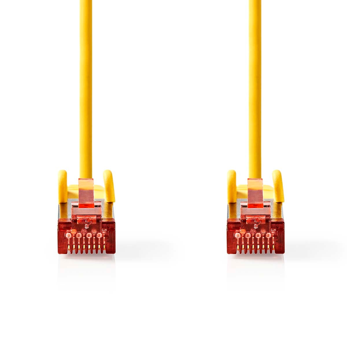 CAT6 Network Cable | RJ45 male | RJ45 male | S/FTP | 1.00 m | Round | LSZH | Yellow | Label