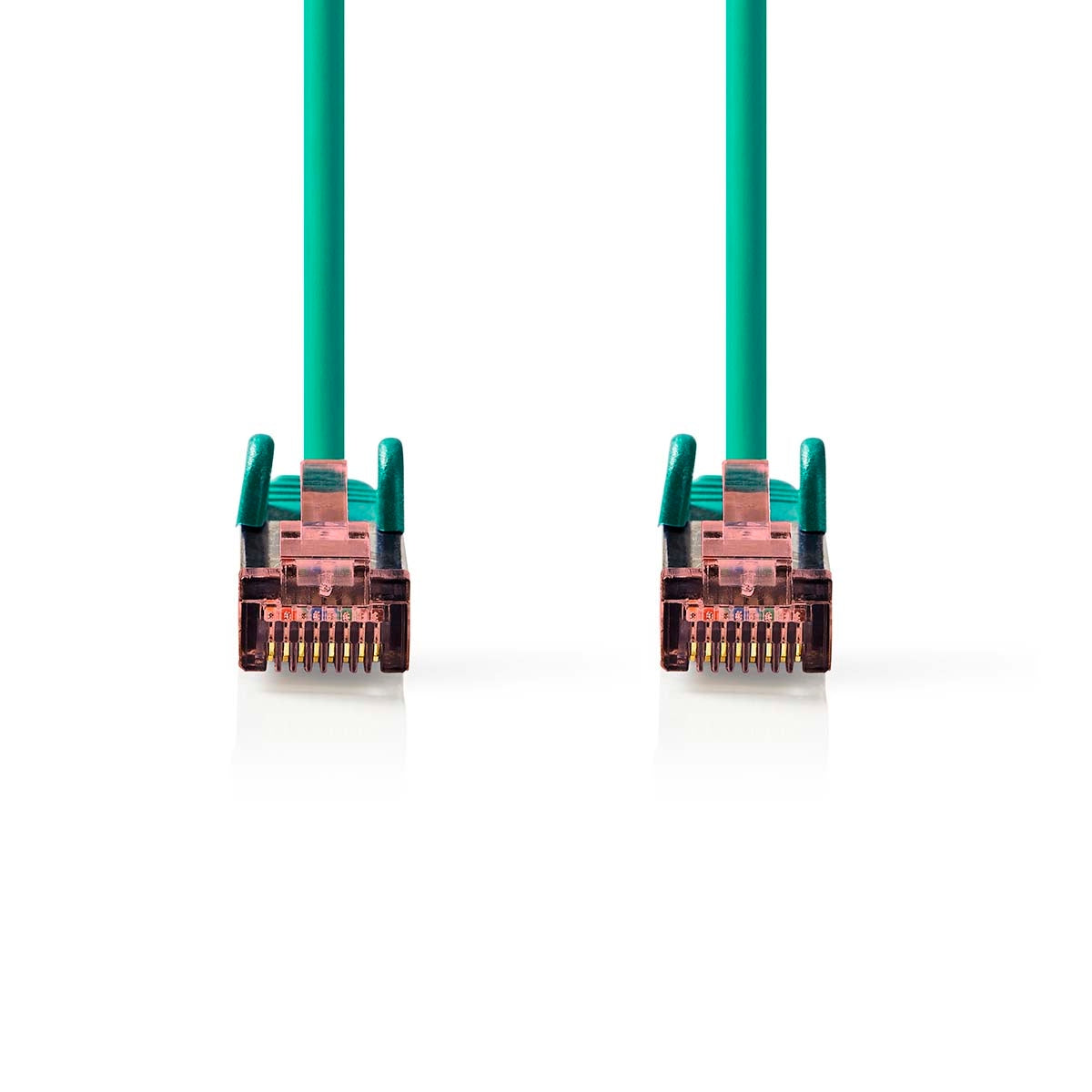 CAT6 Network Cable | RJ45 male | RJ45 male | S/FTP | 15.0 m | Round | LSZH | Green | Label