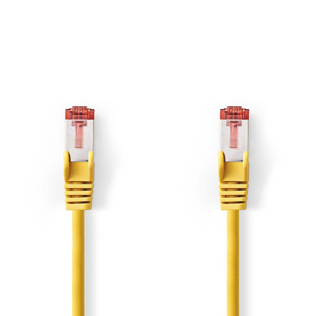 CAT6 Network Cable | RJ45 male | RJ45 male | S/FTP | 20.0 m | Round | LSZH | Yellow | Plastic bag