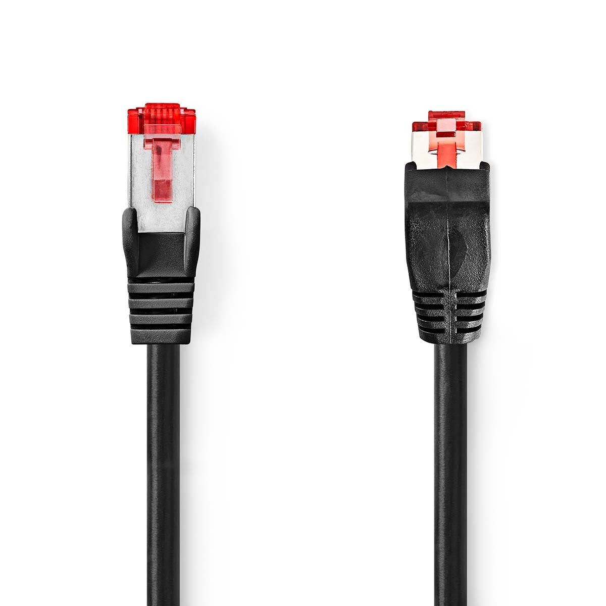 CAT6 Network Cable | RJ45 male | RJ45 male | SF/UTP | 1.00 m | Round | LSZH | Black | Envelope