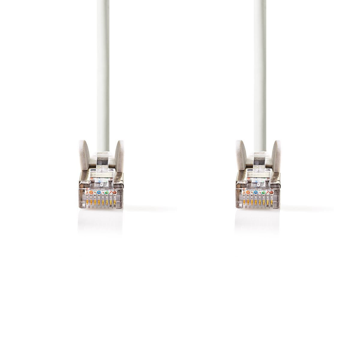 CAT6 Network Cable | RJ45 male | RJ45 male | SF/UTP | 15.0 m | Round | LSZH / PVC | White | Plastic bag