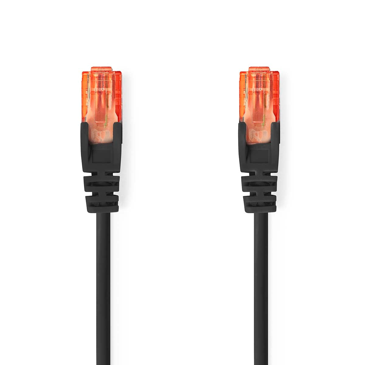 CAT6 Network Cable | RJ45 male | RJ45 male | U/UTP | 5.00 m | Round | PVC | Black | Label
