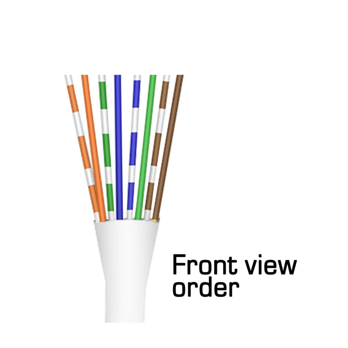 CAT6 RJ 45+T/100 CAT6 data connector RJ45 with white thule - 100 pieces