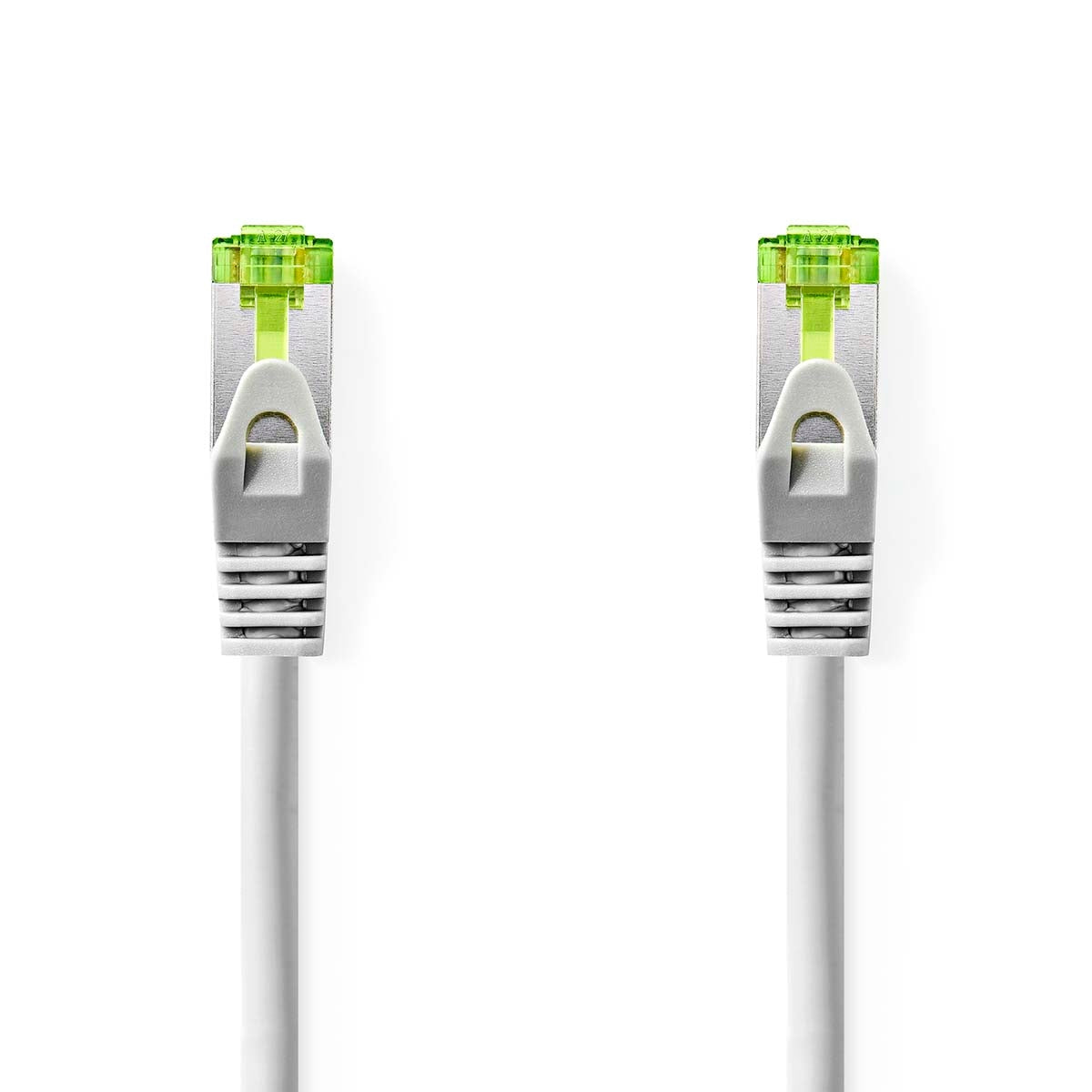 CAT7 Network Cable | S/FTP | RJ45 Male | RJ45 Male | 1.00 m | Snagless | Round | LSZH | Grey | Label