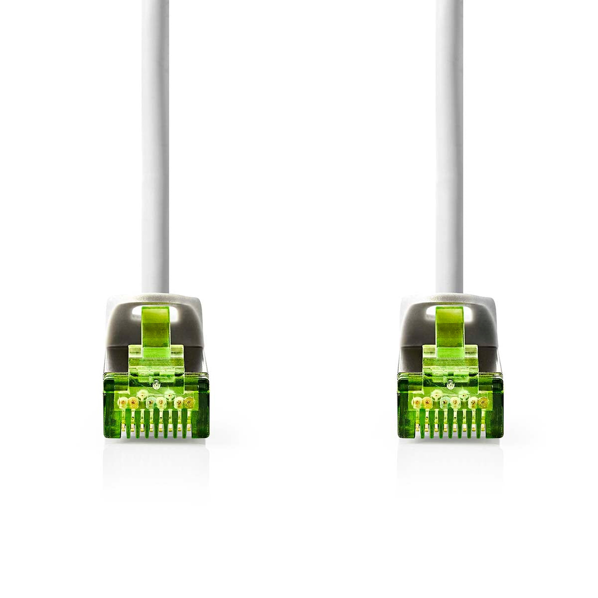 CAT7 Network Cable | S/FTP | RJ45 Male | RJ45 Male | 1.00 m | Snagless | Round | LSZH | Grey | Label