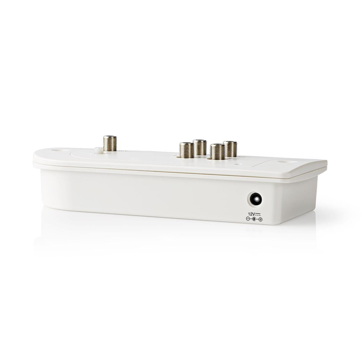 CATV Amplifier | Gain: 23 dB | 86 - 1006 MHz | Number of outputs: 4 | Gain control | Return path | White