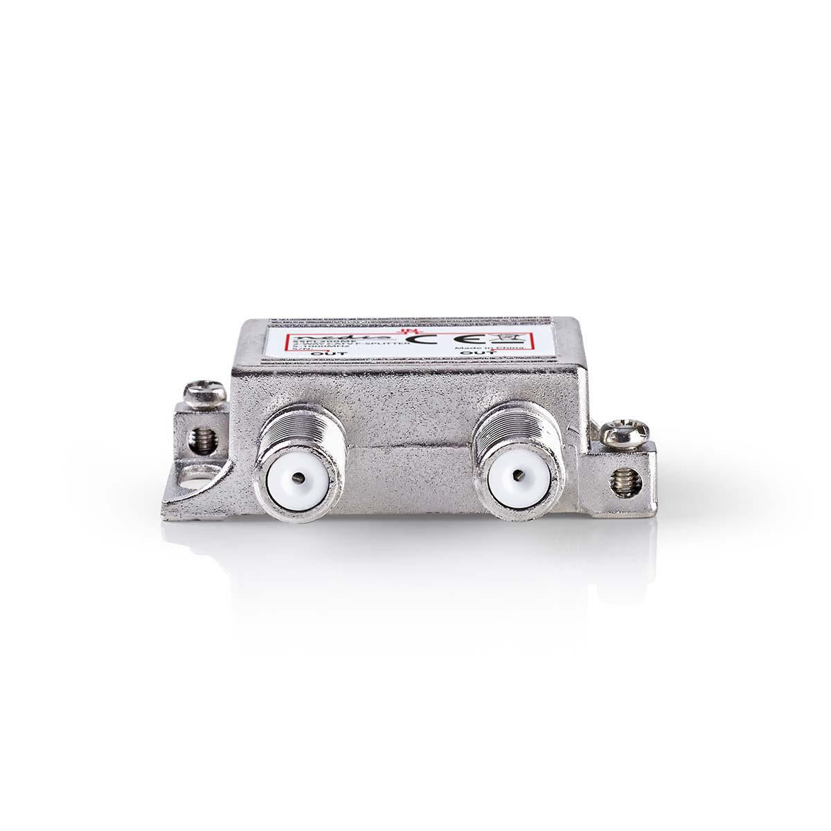 CATV Splitter | 5 - 1000 MHz | insertion loss: 4.2 dB | Number of outputs: 2 | 75 Ohm | Zinc
