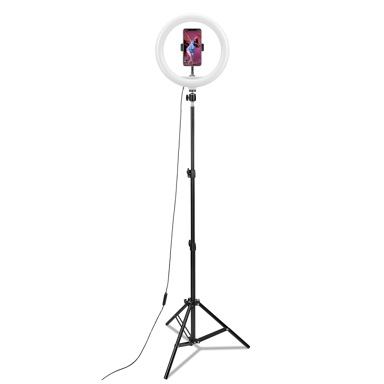 CLICKRINGUSB 12" Ring light with 1.6m Tripod