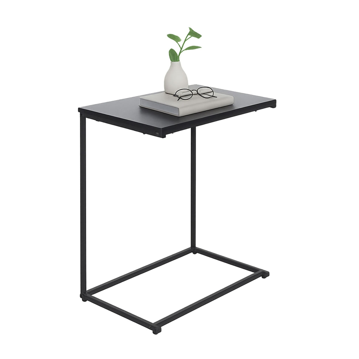 C-Shaped Side Table – Space-Saving, Industrial Design