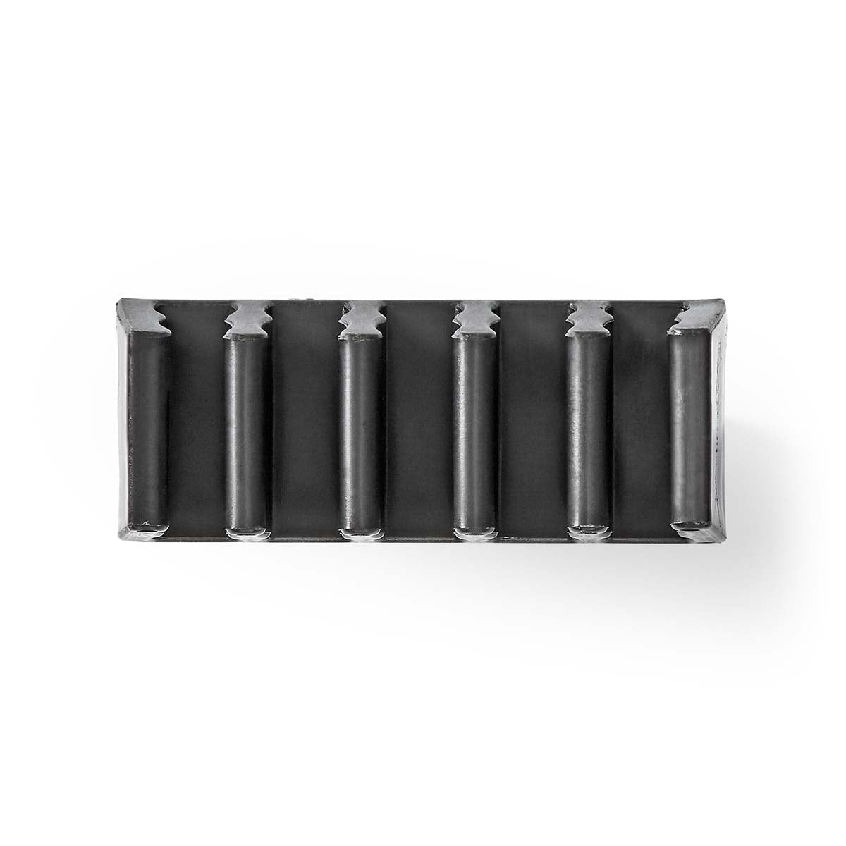 Cable Management | Cable clamp | Click and Go | 2 pcs. | Number of seats: 5 Discs | Maximum cable thickness: 7.1 mm | Polypropylene | Black