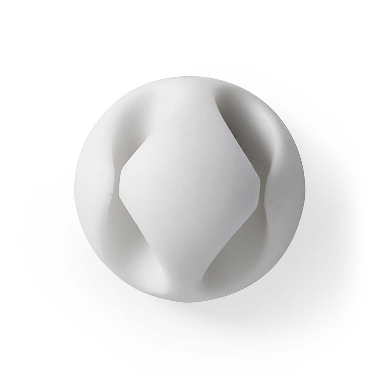 Cable Management | Cable clamp | Click and Go | 6 pcs. | Number of seats: 2 Discs | Maximum cable thickness: 5.3 mm | TPE | White