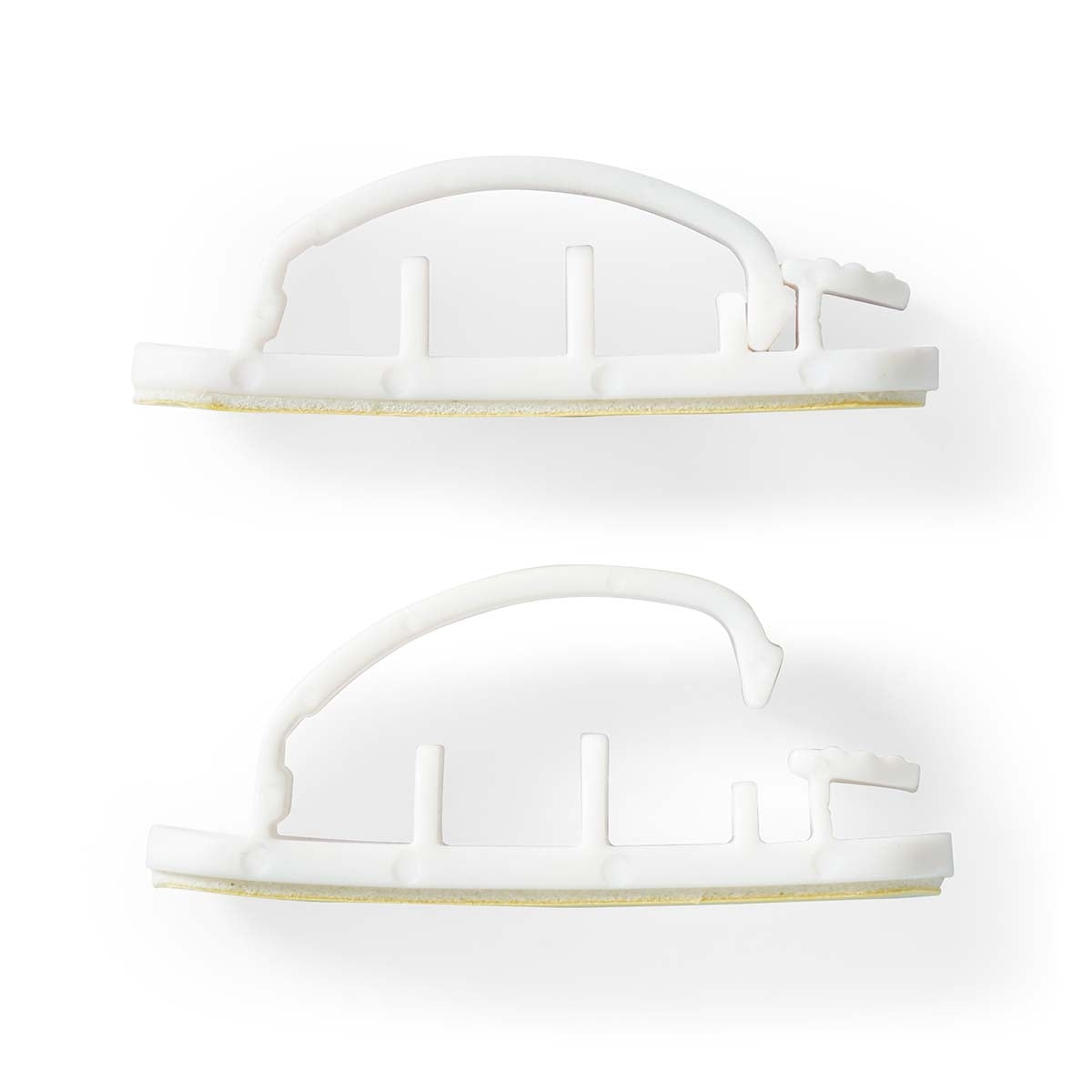 Cable Management | Cable clamp | Locked | 3 pcs. | Number of seats: 3 Discs | Maximum cable thickness: 7.5 mm | Polypropylene | White