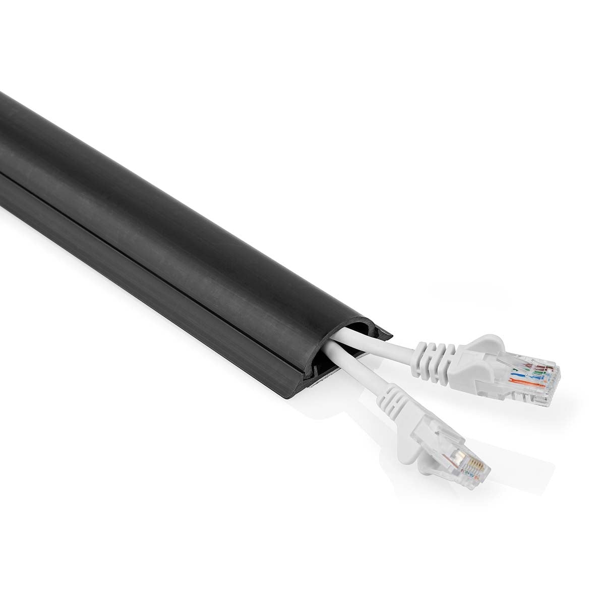 Cable Management | Channel | 1 pc. | Maximum cable thickness: 16 mm | PVC | Black
