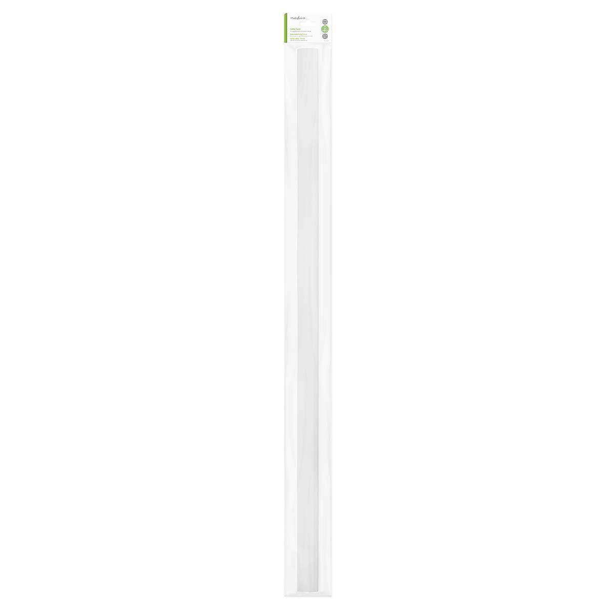 Cable Management | Channel | 1 pc. | Maximum cable thickness: 18 mm | ABS / PVC | White
