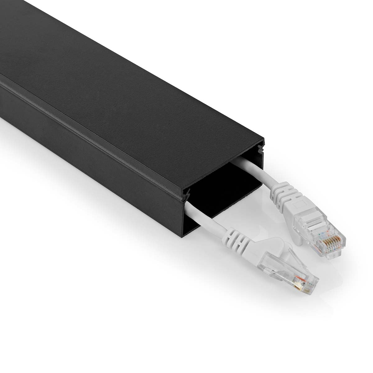 Cable Management | Channel | 1 pc. | Maximum cable thickness: 25 mm | Aluminum | Black