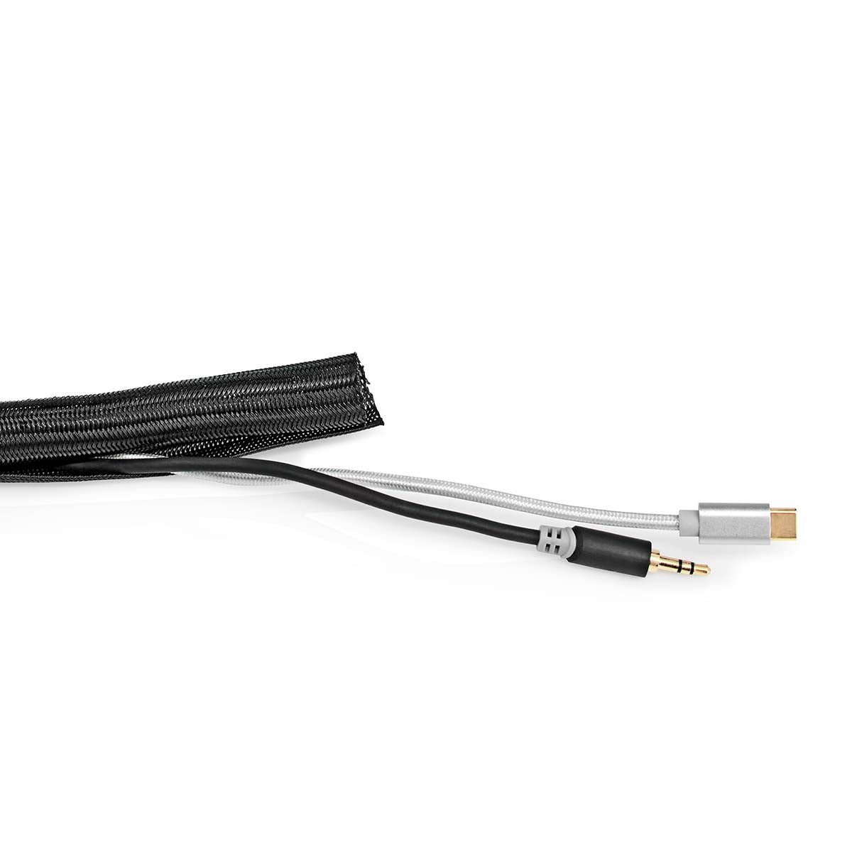 Cable Management | Sleeve | 1 pc. | Maximum cable thickness: 15 mm | Nylon | Black