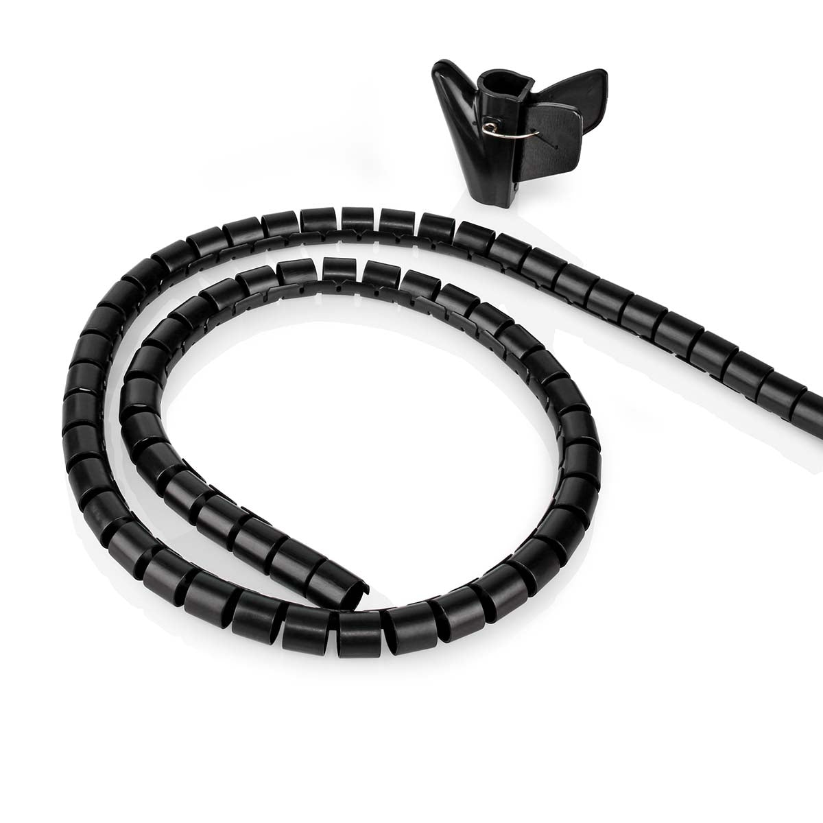 Cable Management | Spiral sleeve | 1 pc. | Maximum cable thickness: 16 mm | PE | Black