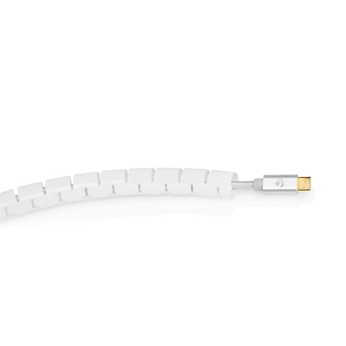 Cable Management | Spiral sleeve | 1 pc. | Maximum cable thickness: 16 mm | PE | White