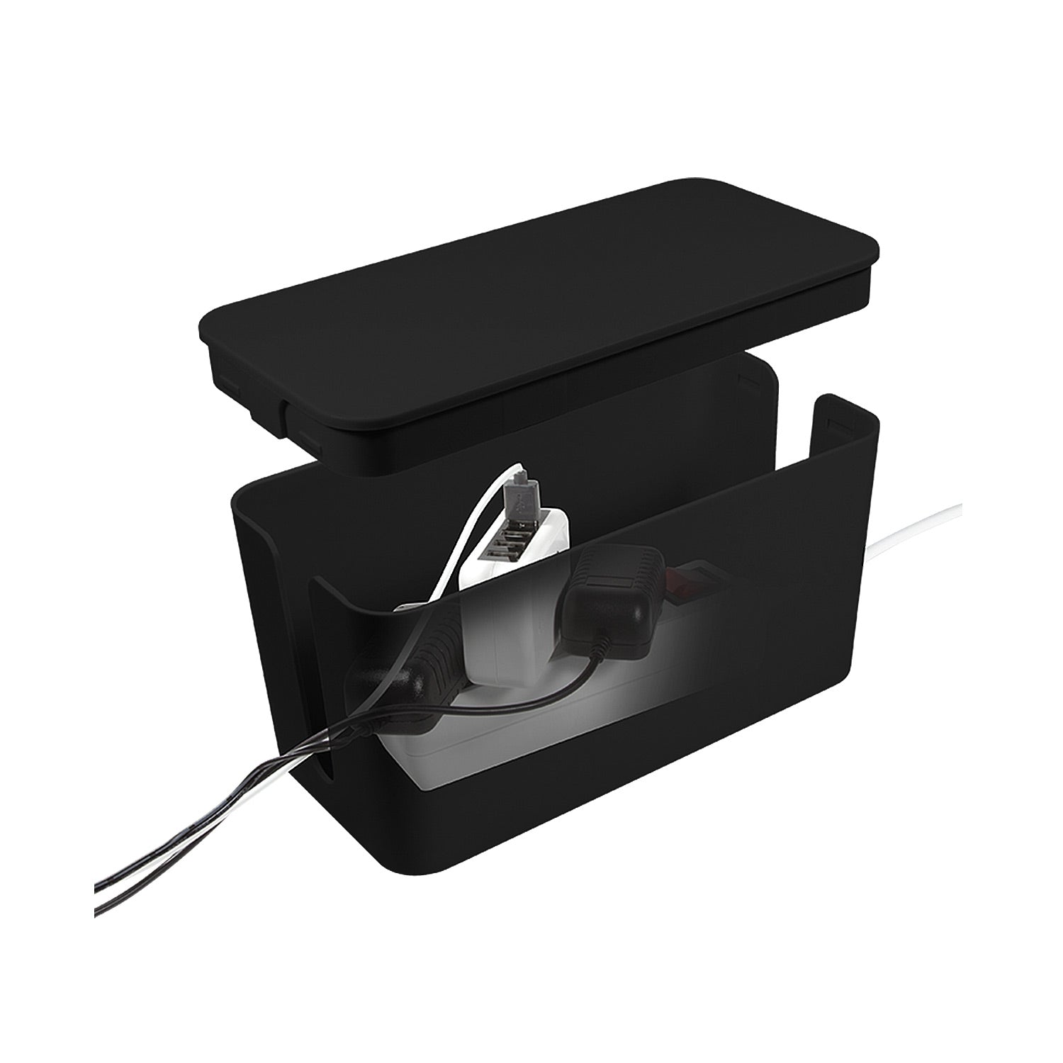 Cable box - Cable hide S Black