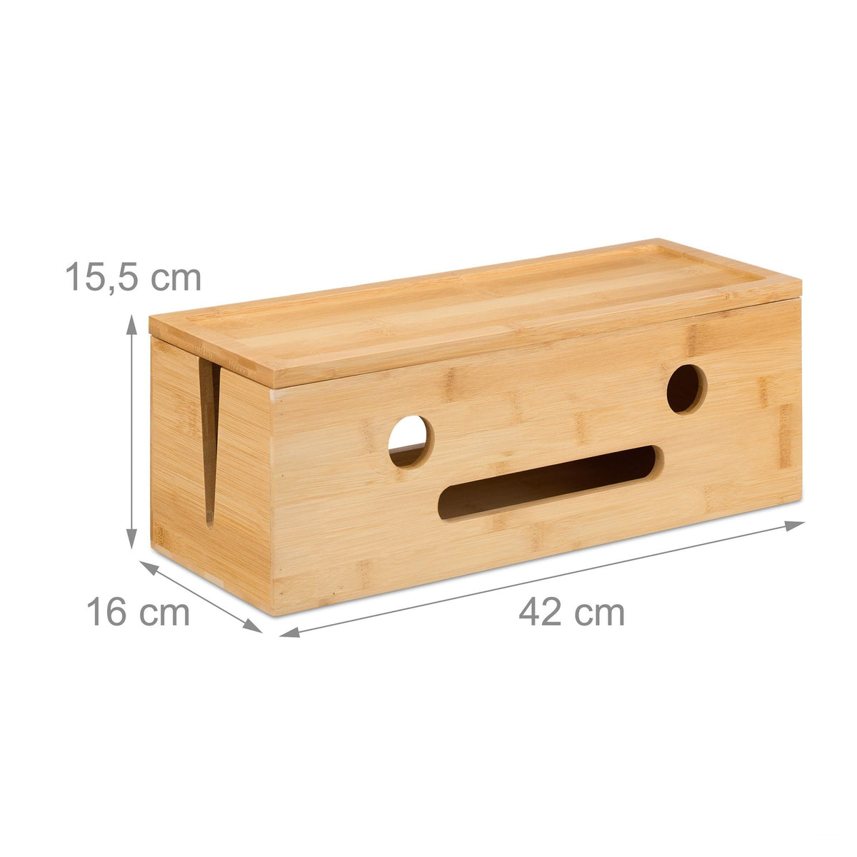Cable box in bamboo