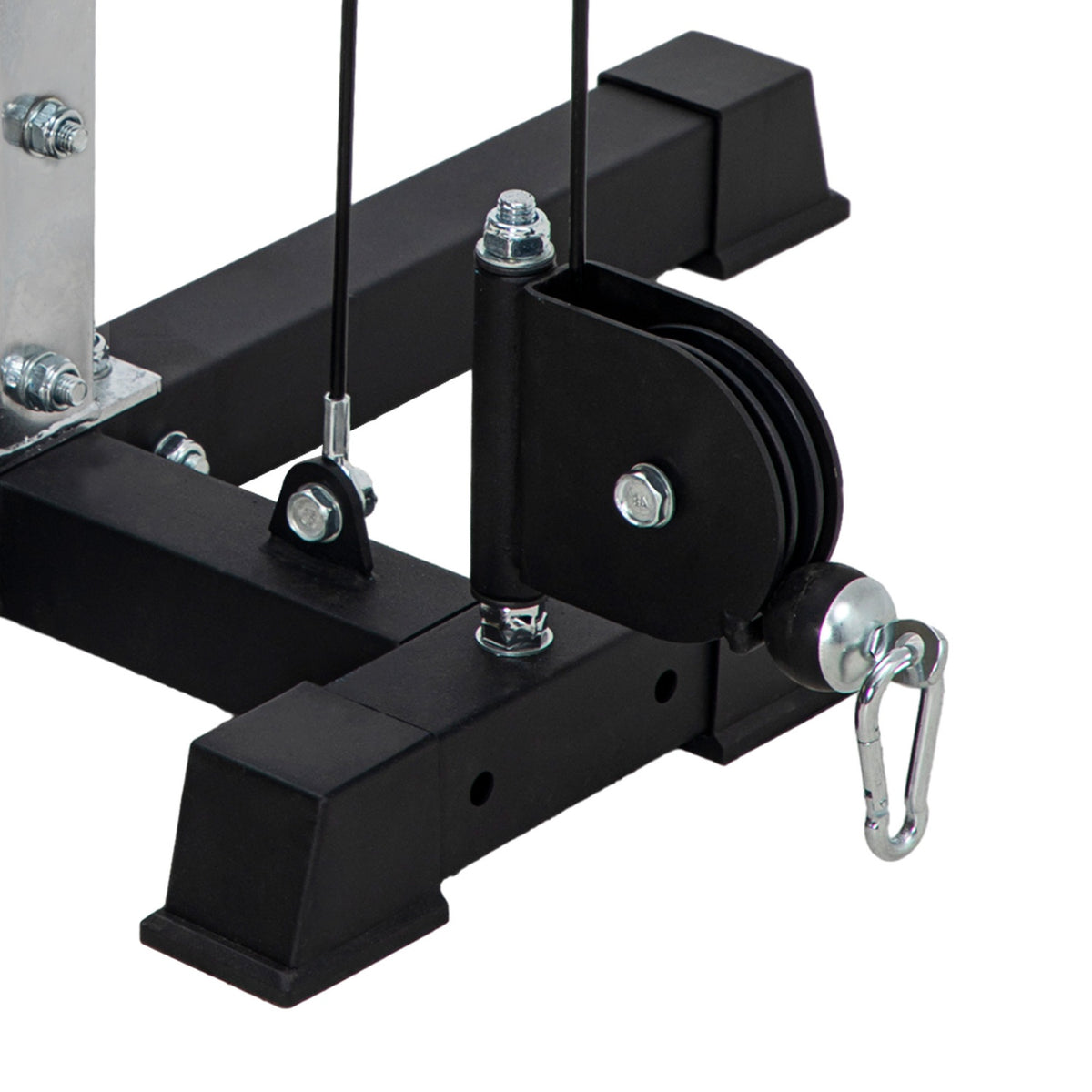 Cable pull Power station for the home, insert weights up to 50 kg load per side, cable pull station with handles, freestanding cable tower cable pull tower for exercises home gym 245 x 207 cm