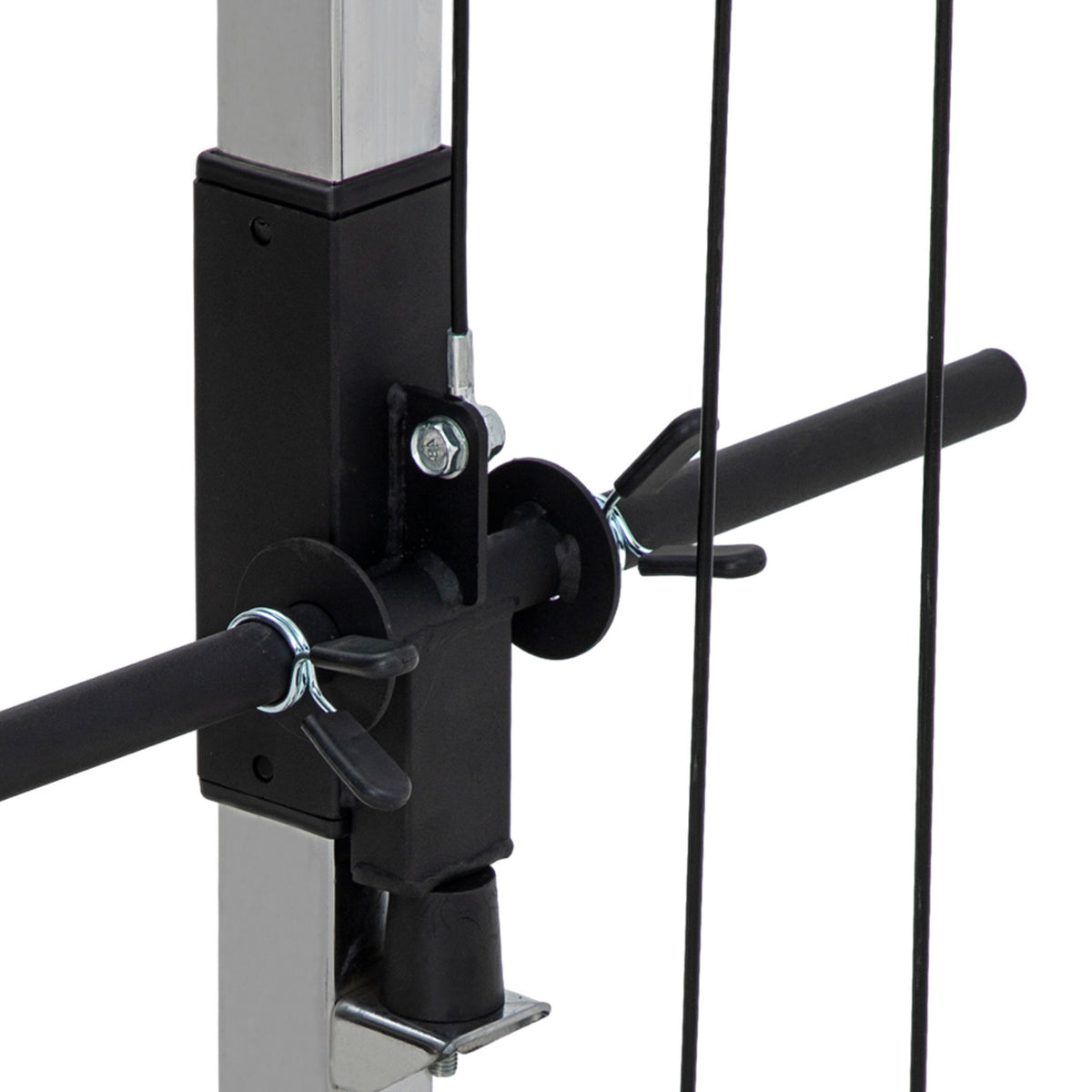 Cable pull Power station for the home, insert weights up to 50 kg load per side, cable pull station with handles, freestanding cable tower cable pull tower for exercises home gym 245 x 207 cm