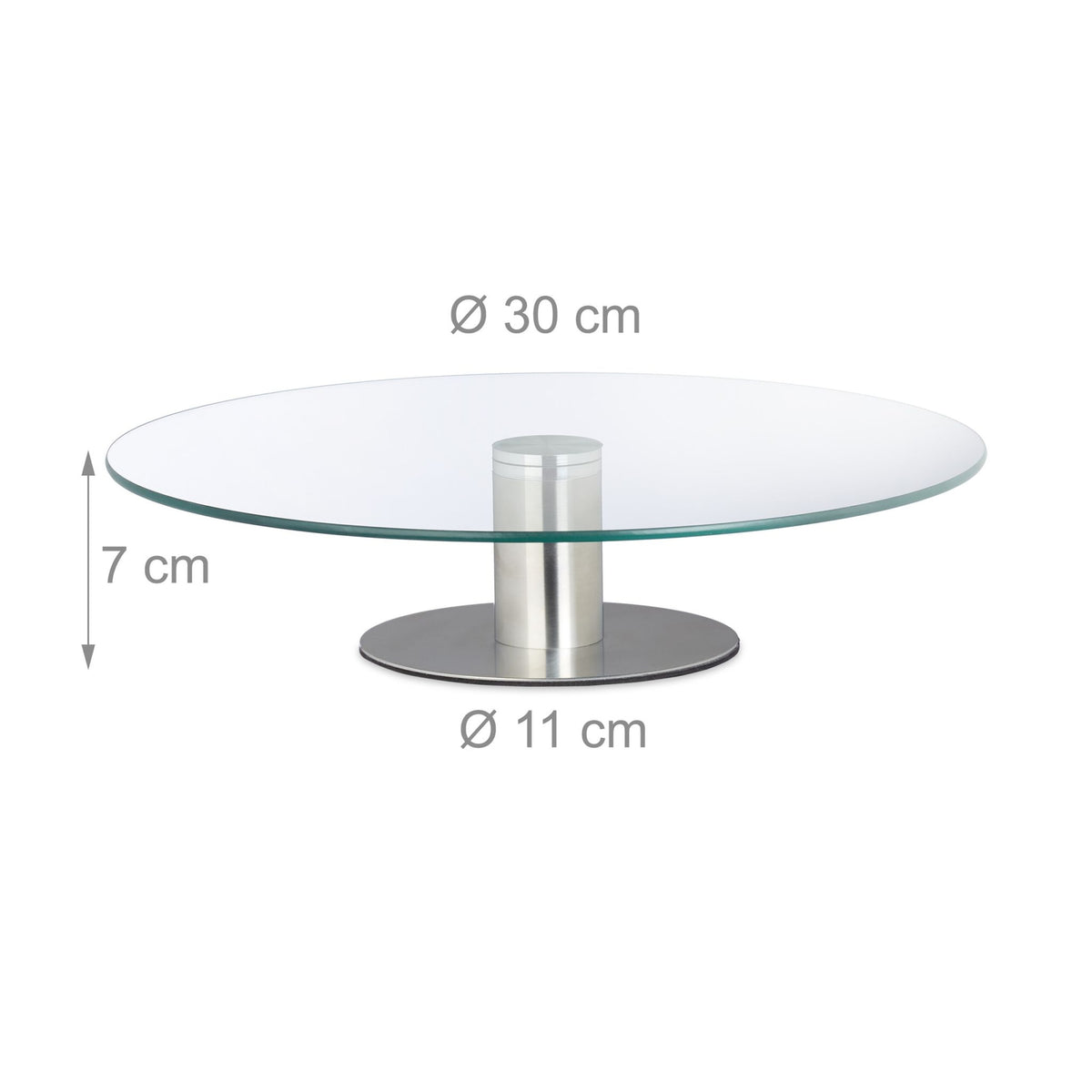 Cake plate with foot