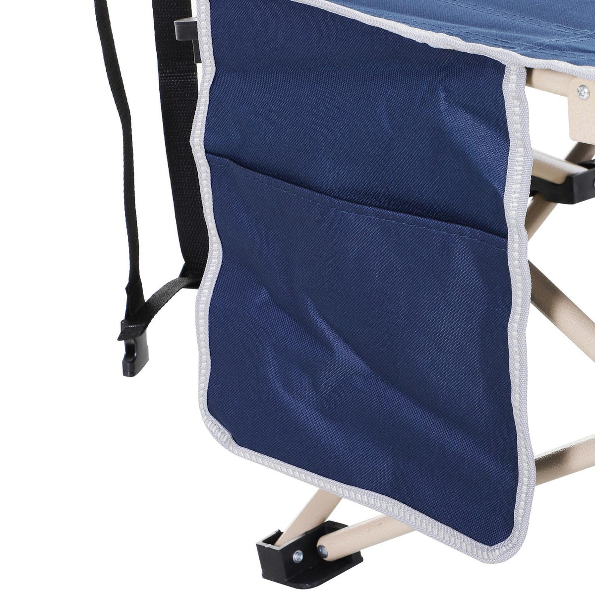 Camp Bed Foldable Camping Bed With Storage Bag, Steel & Oxford, Blue, 190X68X52Cm