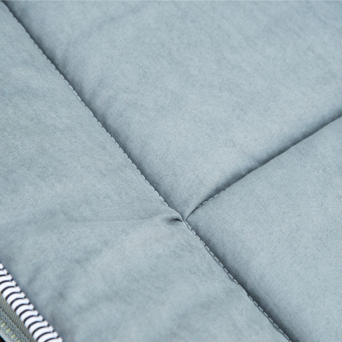 Camping Bed, Camp Bed, Folding Bed With Pillow, Side Pocket, Mattress, Light Gray, Up To 150Kg