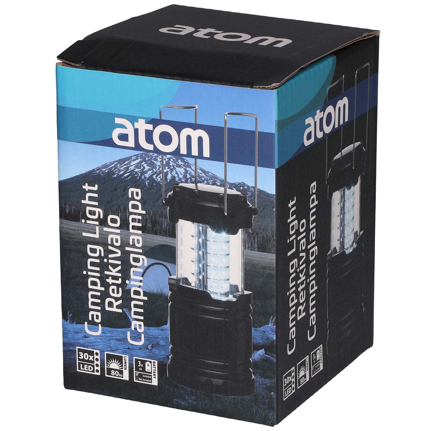 Camping Lantern, 30 LED, Foldable, Battery-Powered