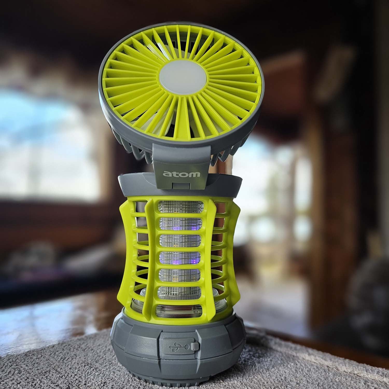 Camping Lantern with Mosquito Trap and Fan