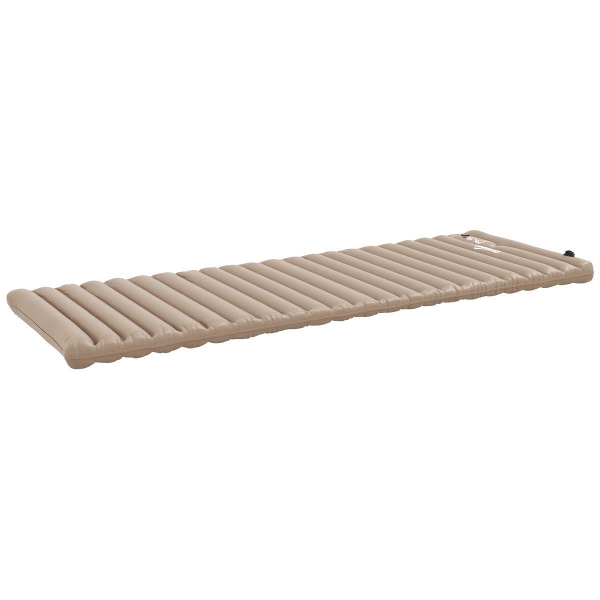 Camping Sleeping Mat, Air Mattress With Foot Pump, Water-Repellent Air Bed With Carry Bag, Sleeping Mat For Garden, Holds Up To 120 Kg, Khaki