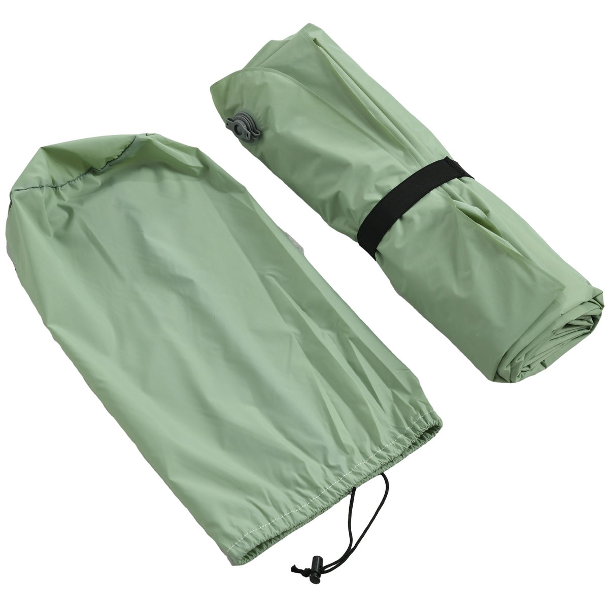 Camping Sleeping Mat, Self-Inflating Air Mattress With Foot Press Pump & Carry Bag, For 2 People, Holds Up To 150 Kg