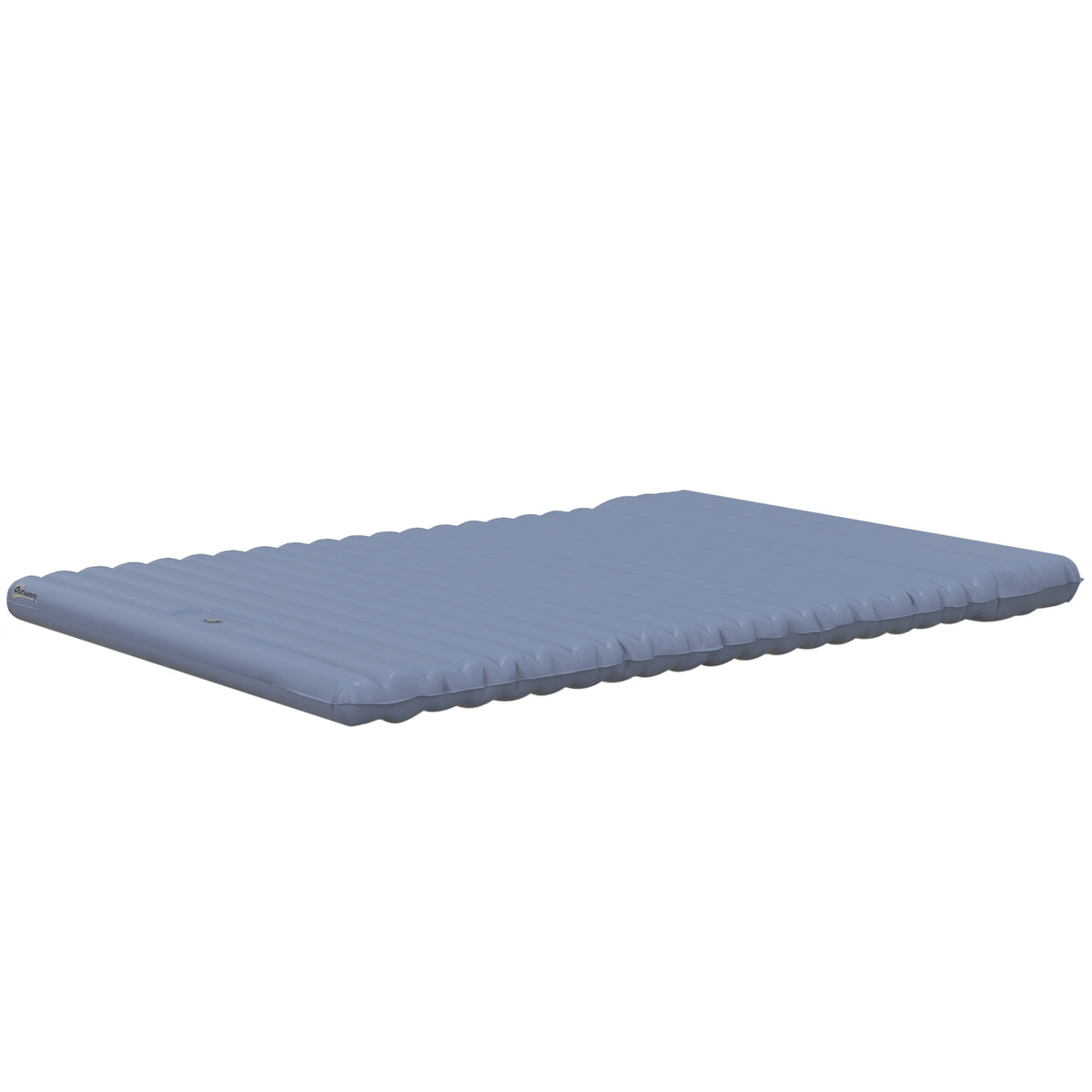 Camping Sleeping Mat Self-Inflating Air Mattress With Foot Press Pump & Carry Bag For 2 People Up To 150Kg Blue