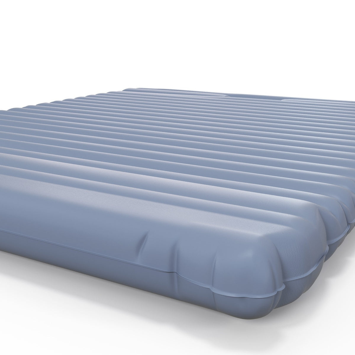 Camping Sleeping Mat Self-Inflating Air Mattress With Foot Press Pump & Carry Bag For 2 People Up To 150Kg Blue