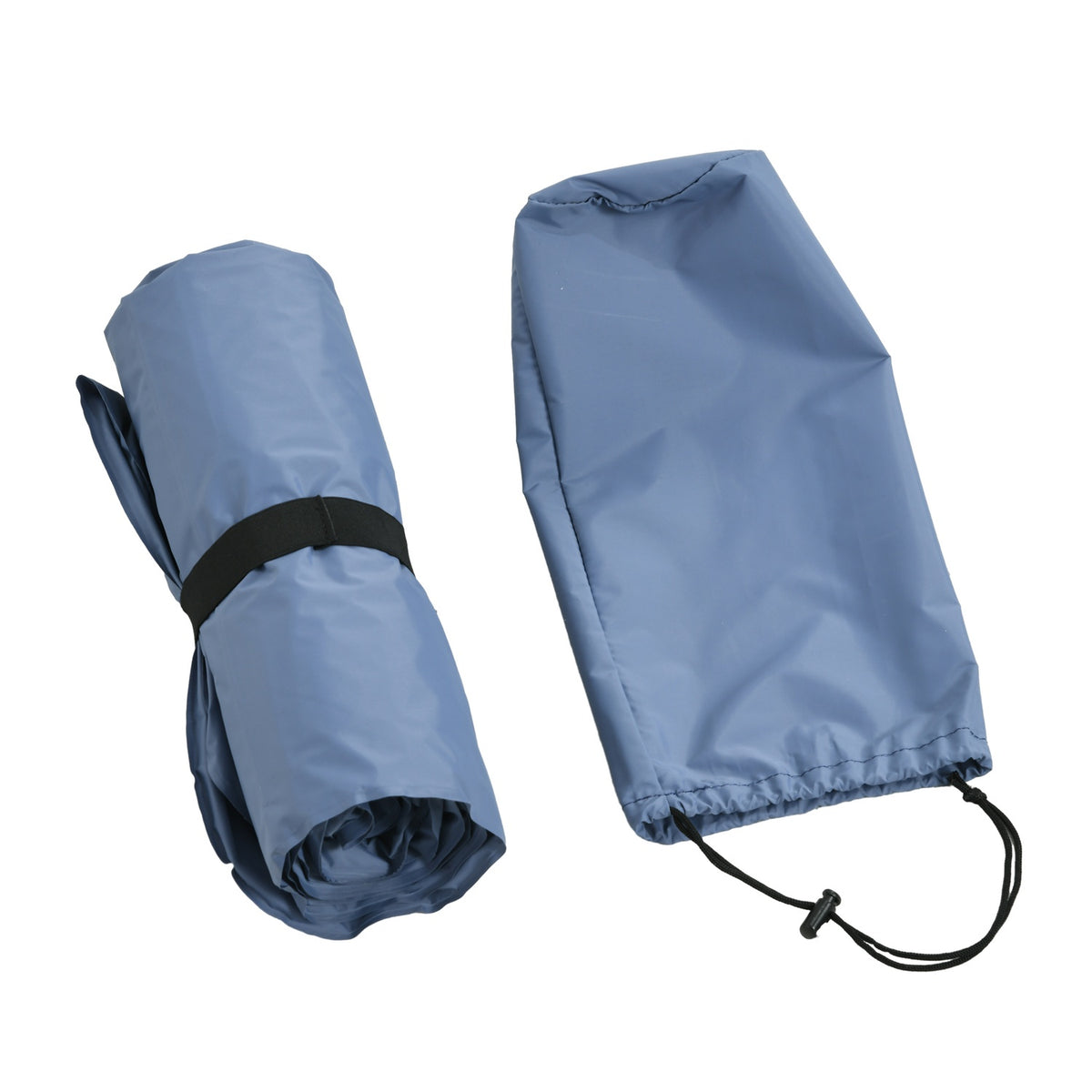 Camping Sleeping Mat Water-Repellent Air Mattress With Foot Pump & Carry Bag, Blue, Up To 80Kg
