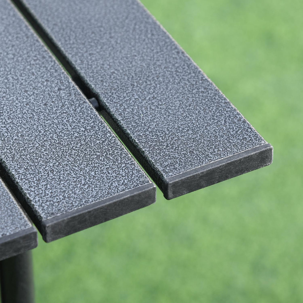 Camping Table Folding Aluminum Folding Table Lightweight Portable With Mesh Bag Black 70X70X69Cm