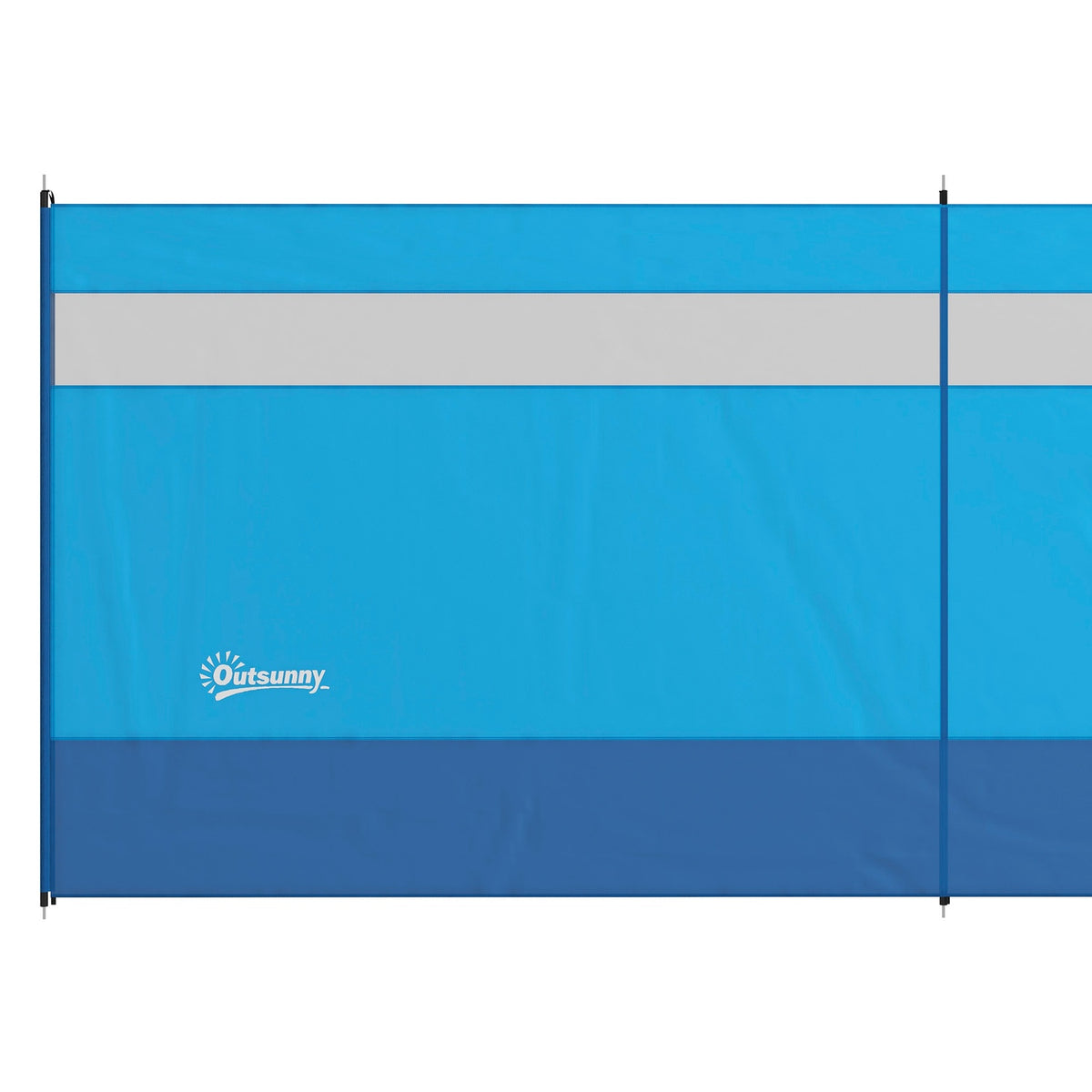 Camping Windbreak 4 Panel Privacy Screen With Viewing Window Carry Bag For Beach Camping 725 X 140 Cm Blue