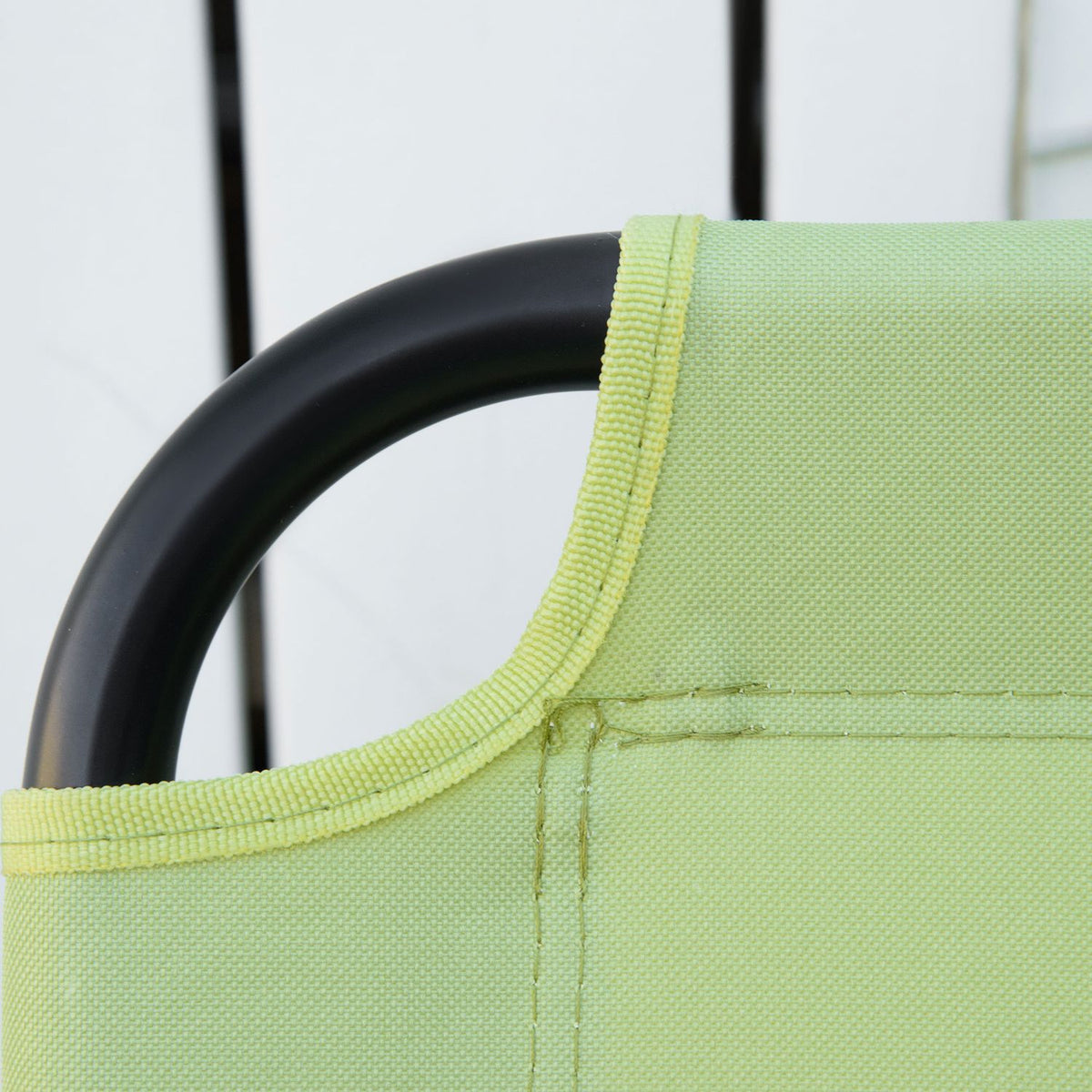 Camping chair 2-seater folding portable garden chair director's chair folding chair with cup holder for outdoor picnic hiking max. load 160 kg light green 114 x 67 x 80 cm