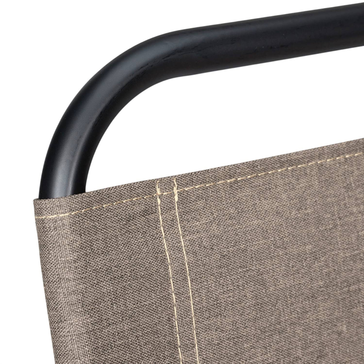 Camping chair with backrest beige