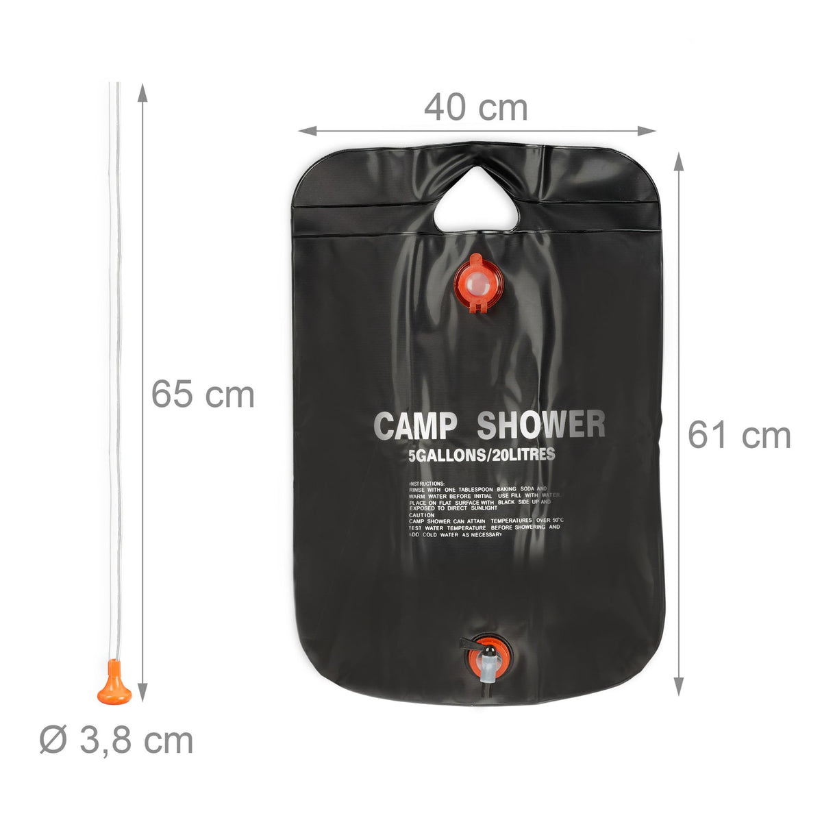 Camping shower 20 liters