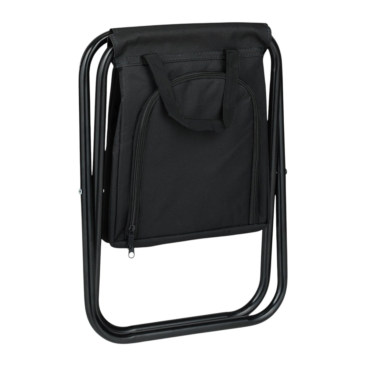 Camping stool with cooler bag
